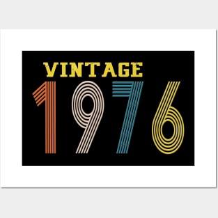 1976 vintage retro year Posters and Art